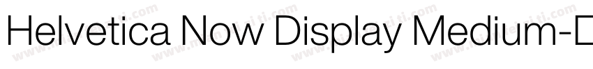 Helvetica Now Display Medium字体转换